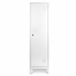 ID MARKET - Armoire vestiaire ESTER 1 porte métal blanc design industriel - vignette