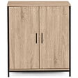 ID MARKET - Armoire basse DETROIT 2 portes design industriel - vignette