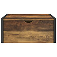 ID MARKET - Lot de 2 tables de chevet murales HAWKINS étagère suspendue design industriel - vignette