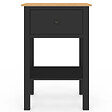 ID MARKET - Lot de 2 tables de chevet ACHILLE 1 tiroir et 1 tablette noir et bois - vignette