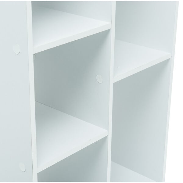 WERKAPRO - Meuble bas blanc 5 niches - large