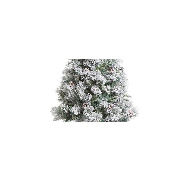 FEERIC LIGHTS & CHRISTMAS - Sapin de Noël artificiel Vert Floqué enneigé et Pommes de pin H 150 cm - large