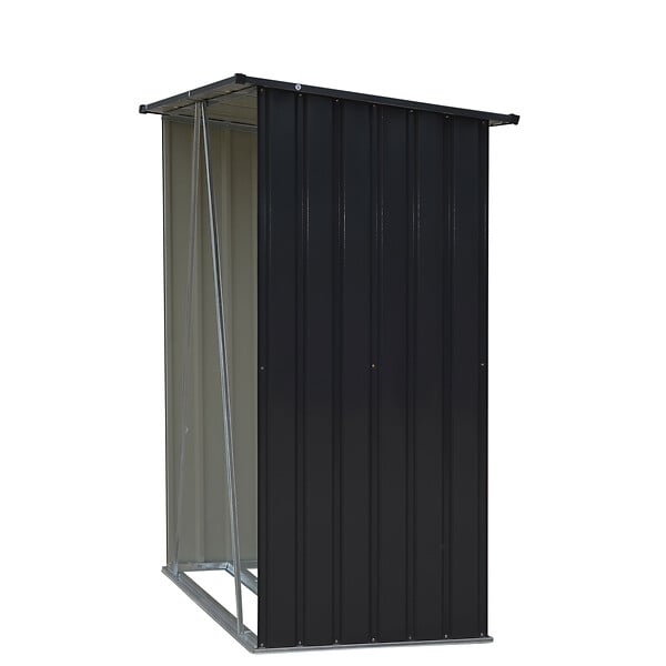 WERKAPRO - Abri range bûches métal  1,64 x 0,83 H 1,57 m - large