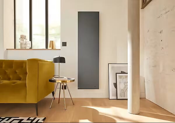 NOIROT - Radiateur électrique double corps de chauffe Radiasoft - Vertical - Gris - 1500W - large