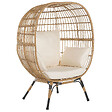 BELIANI - Chaise de jardin VEROLI Beige - vignette