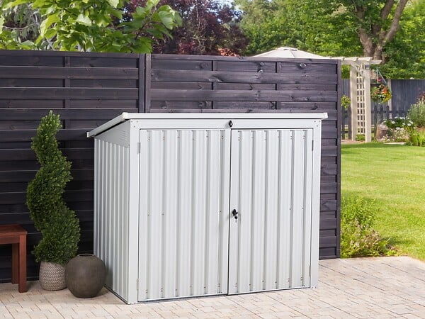 BELIANI - Abri de jardin MOENA 158 cm 96 cm Gris clair - large