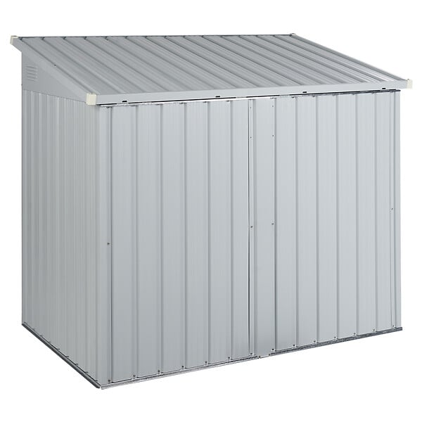 BELIANI - Abri de jardin MOENA 158 cm 96 cm Gris clair - large