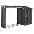 BELIANI - Abri de jardin AOSTA 270 cm 105 cm Noir - vignette