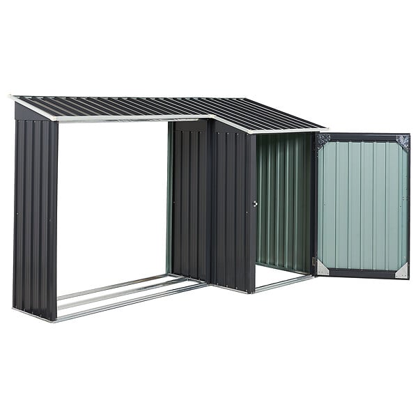 BELIANI - Abri de jardin AOSTA 270 cm 105 cm Noir - large