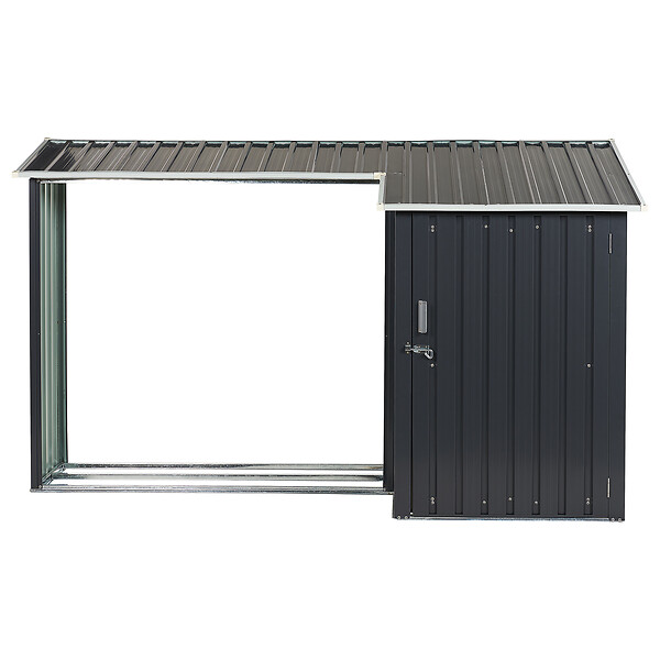 BELIANI - Abri de jardin AOSTA 270 cm 105 cm Noir - large