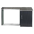 BELIANI - Abri de jardin AOSTA 270 cm 105 cm Noir - vignette