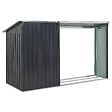 BELIANI - Abri de jardin AOSTA 270 cm 105 cm Noir - vignette
