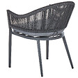 BELIANI - Lot de 2 chaises de jardin avec coussins MILETO Métal Gris - vignette