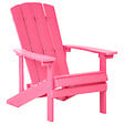 BELIANI - Chaise de jardin ADIRONDACK Rose - vignette