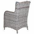 BELIANI - Lot de 2 chaises de jardin avec coussins CASCAIS Gris - vignette