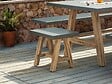 BELIANI - Tabouret de jardin TONNARE Gris - vignette