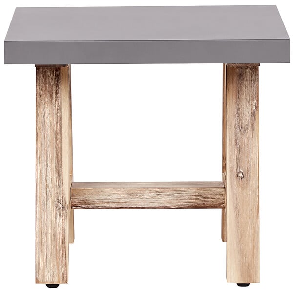 BELIANI - Tabouret de jardin TONNARE Gris - large