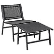 BELIANI - Chaise de jardin MARCEDDI Métal Noir - vignette