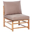 BELIANI - Section de jardin 1 place CERRETO Bambou Taupe - vignette