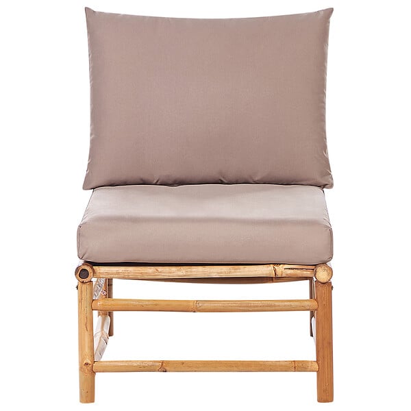 BELIANI - Section de jardin 1 place CERRETO Bambou Taupe - large
