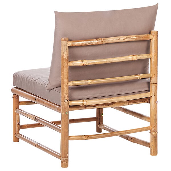 BELIANI - Section de jardin 1 place CERRETO Bambou Taupe - large