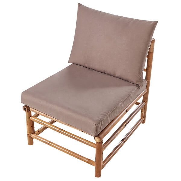 BELIANI - Section de jardin 1 place CERRETO Bambou Taupe - large