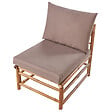 BELIANI - Section de jardin 1 place CERRETO Bambou Taupe - vignette