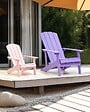 BELIANI - Chaise de jardin ADIRONDACK Pourpre - vignette