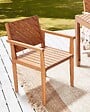 BELIANI - Chaise de jardin BARATTI Acacia Marron - vignette