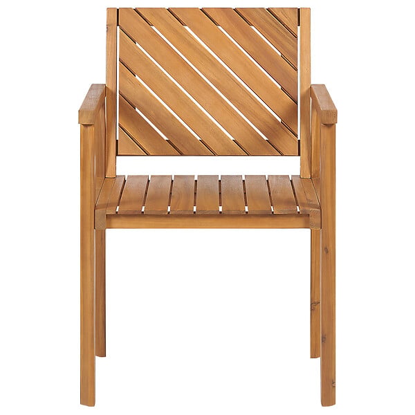 BELIANI - Chaise de jardin BARATTI Acacia Marron - large
