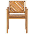 BELIANI - Chaise de jardin BARATTI Acacia Marron - vignette