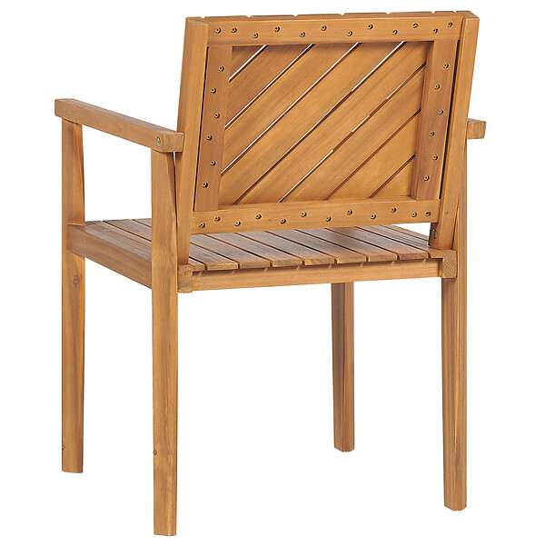 BELIANI - Chaise de jardin BARATTI Acacia Marron - large