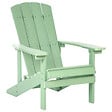 BELIANI - Chaise de jardin ADIRONDACK Vert clair - vignette