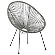 BELIANI - Chaise de jardin ACAPULCO II Gris foncé - vignette