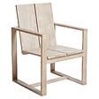 BELIANI - Lot de 2 chaises de jardin avec coussins AZZANELLO Acacia Blanc cassé - vignette