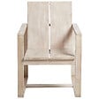 BELIANI - Lot de 2 chaises de jardin avec coussins AZZANELLO Acacia Blanc cassé - vignette
