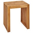 BELIANI - Lot de 2 tabourets de jardin BELLANO Acacia Marron - vignette