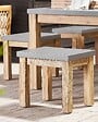 BELIANI - Lot de 2 chaises de jardin OSTUNI Béton Gris - vignette