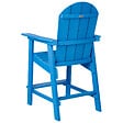 BELIANI - Chaise de bar de jardin ADIRONDACK Matière synthétique Bleu - vignette
