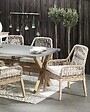 BELIANI - Lot de 2 chaises de jardin avec coussins OLBIA Blanc cassé - vignette
