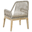 BELIANI - Lot de 2 chaises de jardin avec coussins OLBIA Blanc cassé - vignette