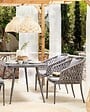 BELIANI - Lot de 2 chaises de jardin avec coussins LIPARI Métal Gris - vignette