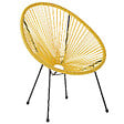 BELIANI - Chaise de jardin ACAPULCO II Jaune - vignette