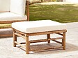 BELIANI - Ottoman de jardin CERRETO Bambou Blanc cassé - vignette