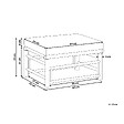BELIANI - Ottoman de jardin CERRETO Bambou Blanc cassé - vignette