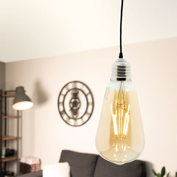 ZENITECH - Lot de 2 ampoules déco filament LED ambrée 4W E27 - Elexity - large