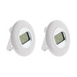 OTIO - Lot de 2 thermomètres intérieurs LCD - Blanc - Otio - vignette