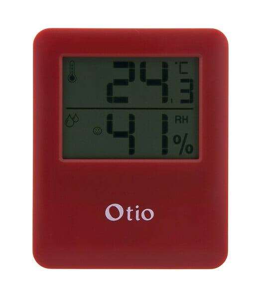 OTIO - Lot de 2 thermomètres hygromètres magnétiques LCD - Bordeaux - Otio - large