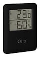 OTIO - Lot de 2 thermomètres hygromètres magnétiques LCD - Noir - Otio - vignette