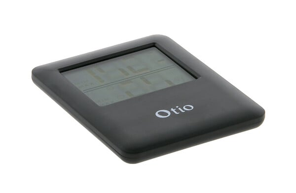 OTIO - Lot de 2 thermomètres hygromètres magnétiques LCD - Noir - Otio - large